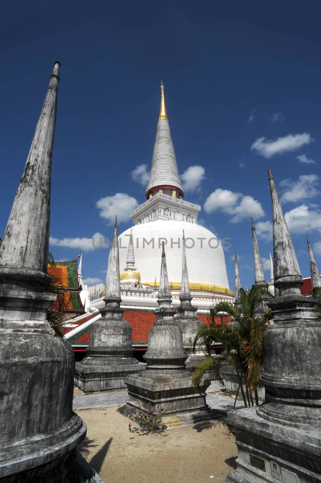 Phra Baromathat Chedi in Nakorn Sri Thammarat by think4photop