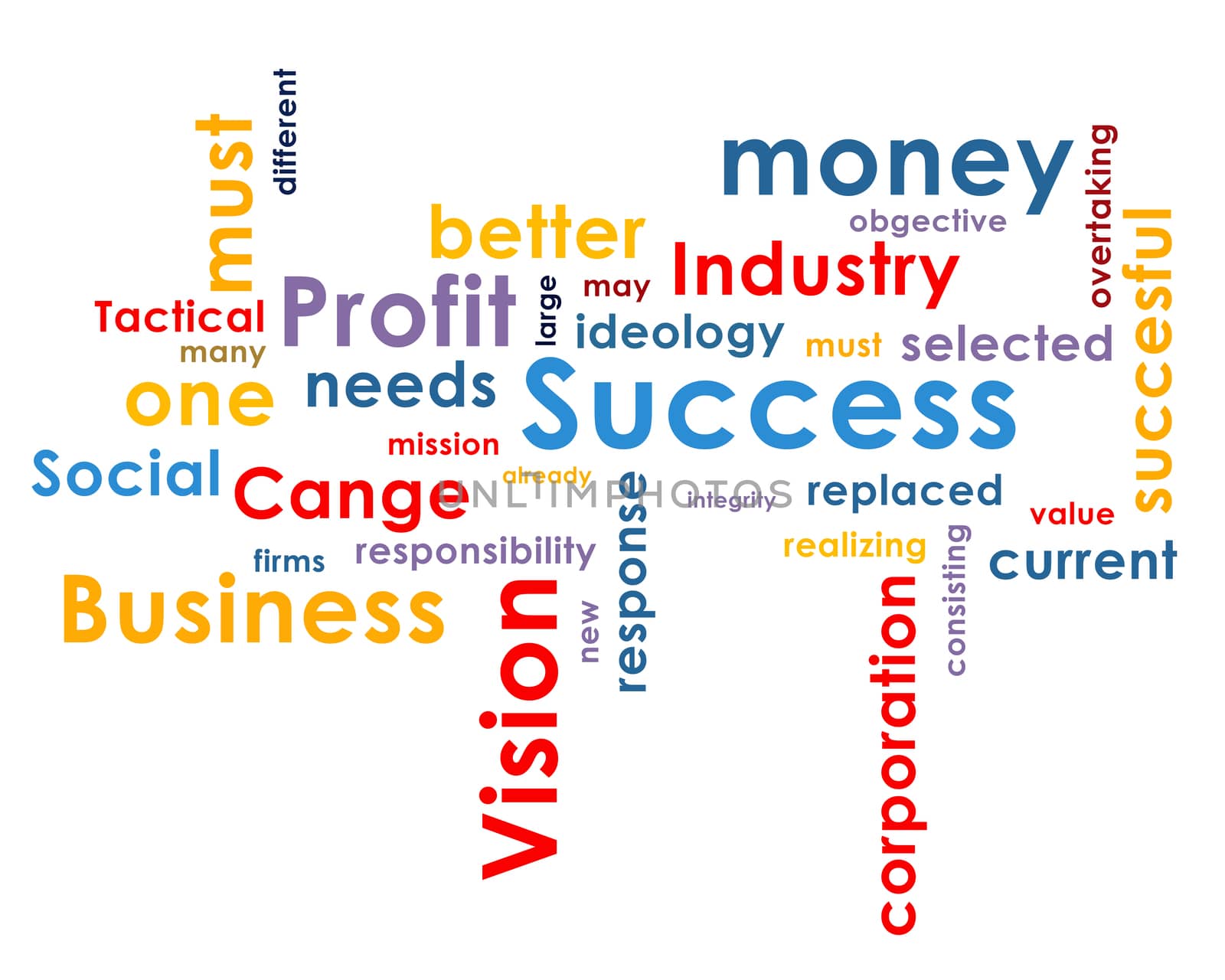 Background with business words by cherezoff