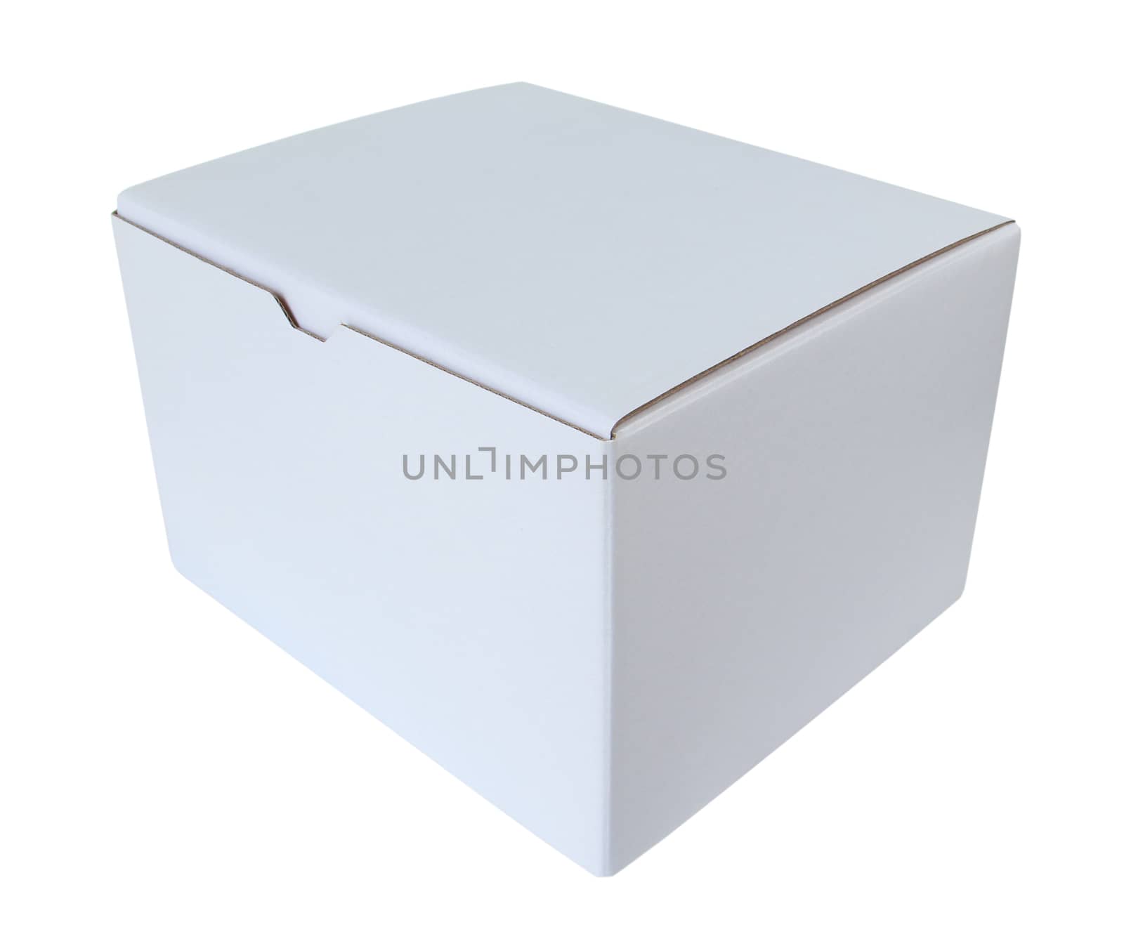 White box isolated on white background