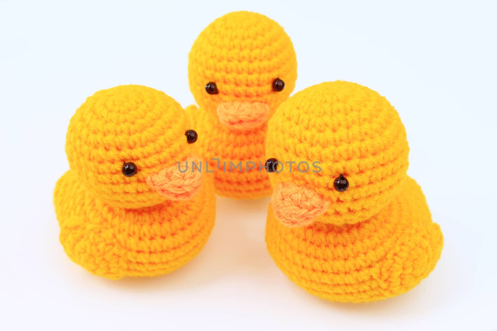 Handmade crochet duck dolls