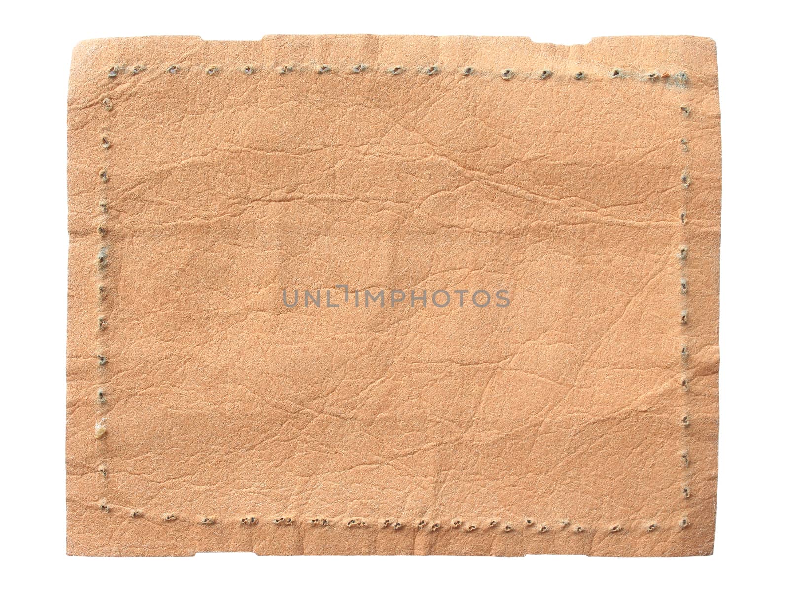 Blank jeans label isolated on white