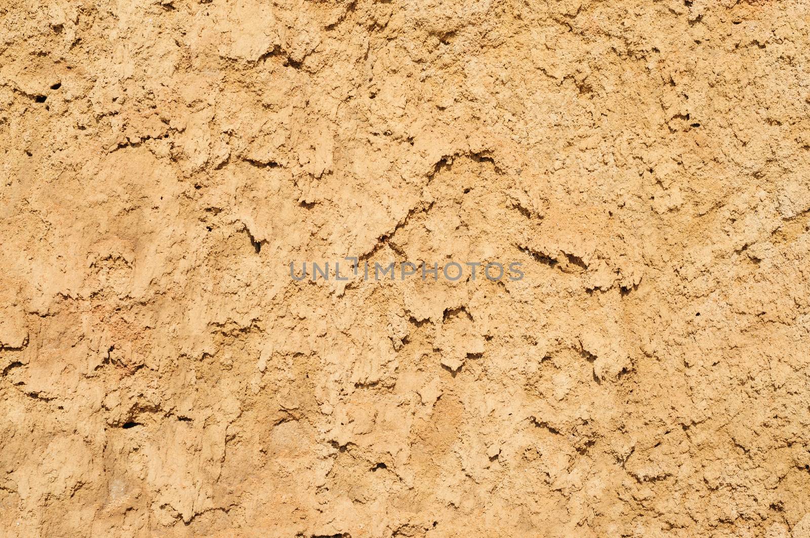 Dry soil and sand closeup natural texture