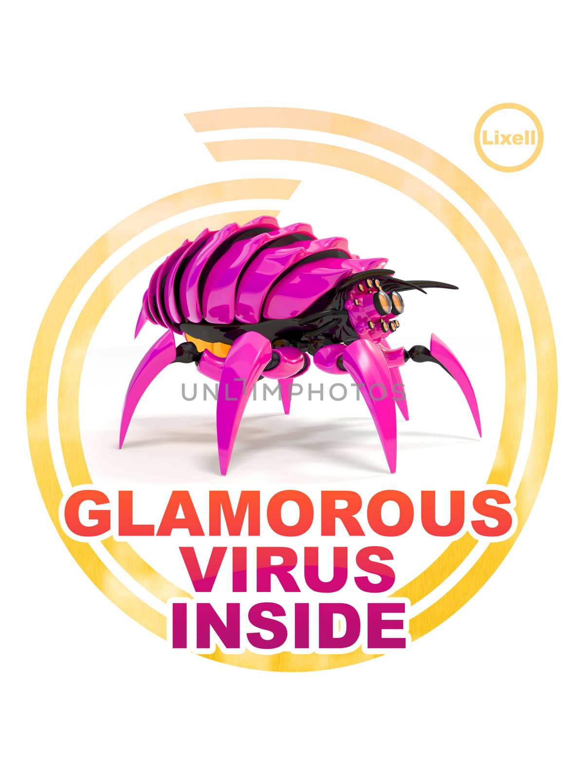 Glamorous virus inside by Lixell
