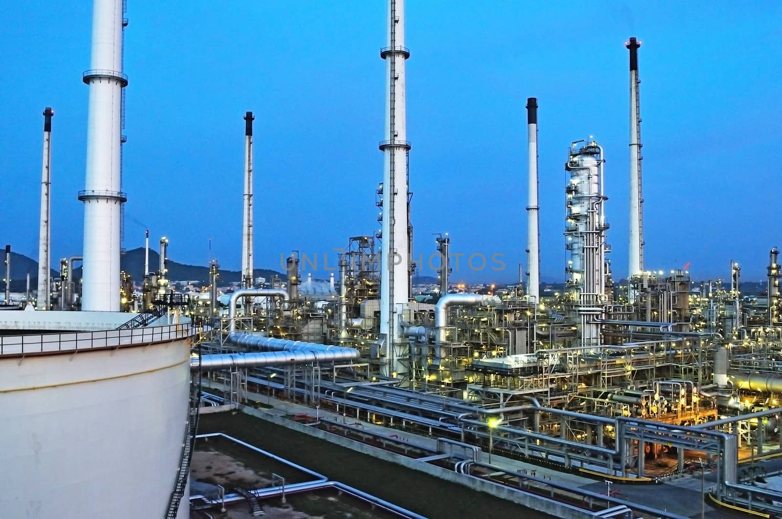 Refinery industrial plant in Thailand.