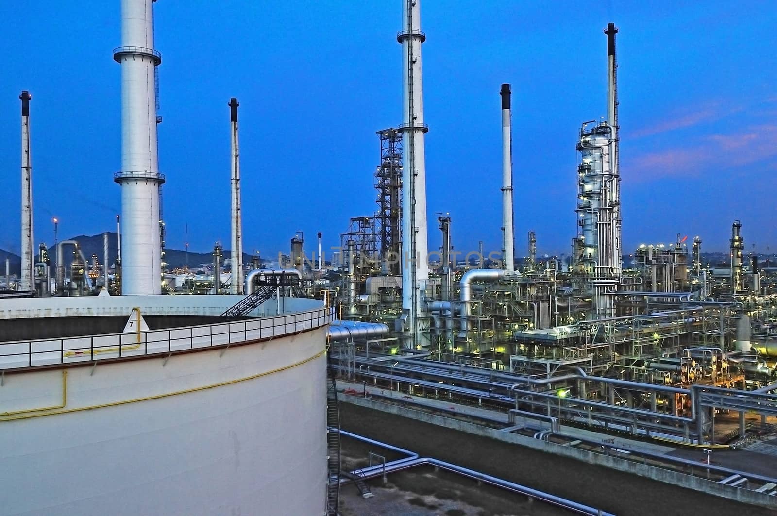 Refinery industrial plant in Thailand.