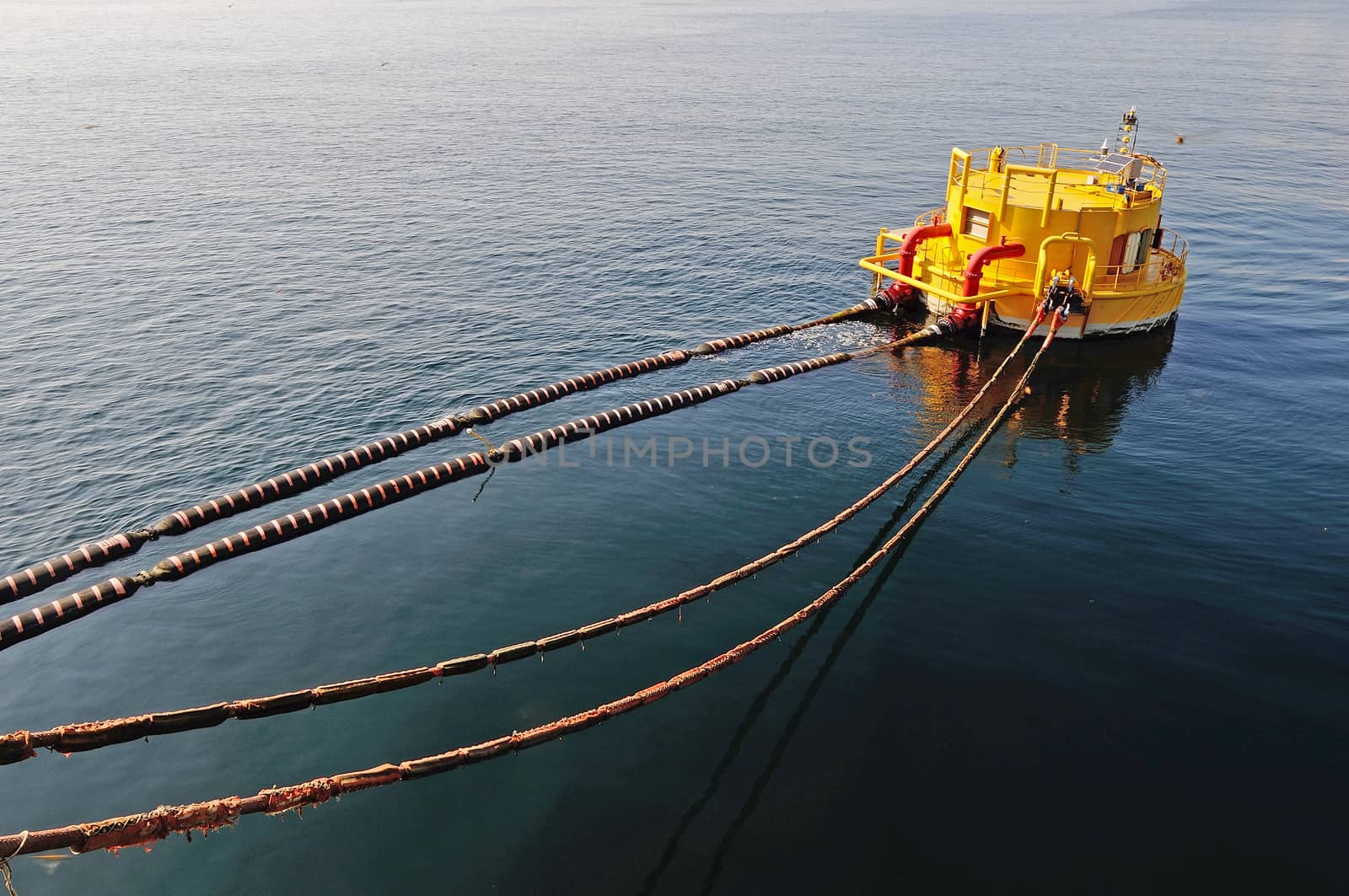 oil-carrier in port for loading