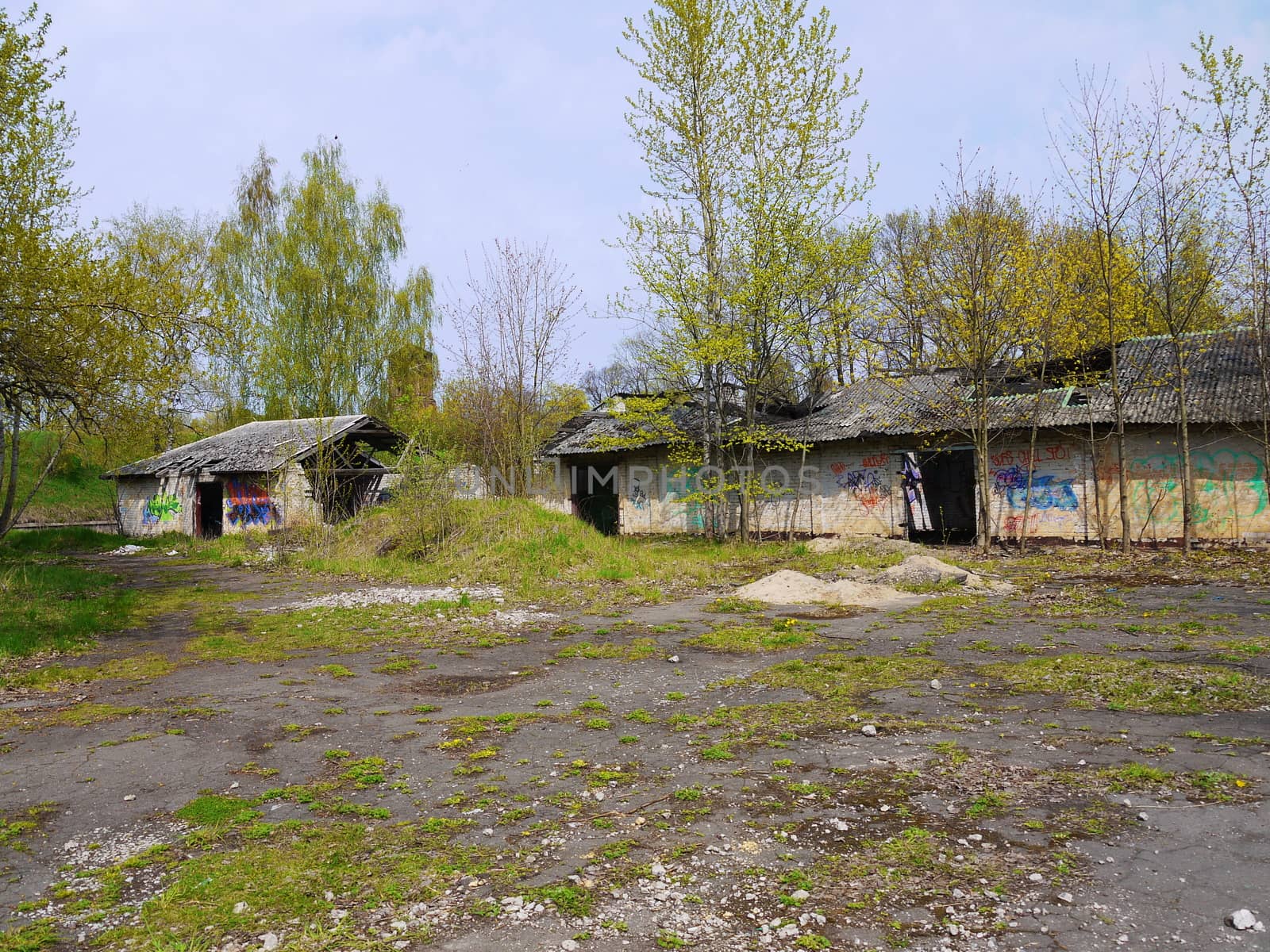 Old military base of Soviet army in Latvia
