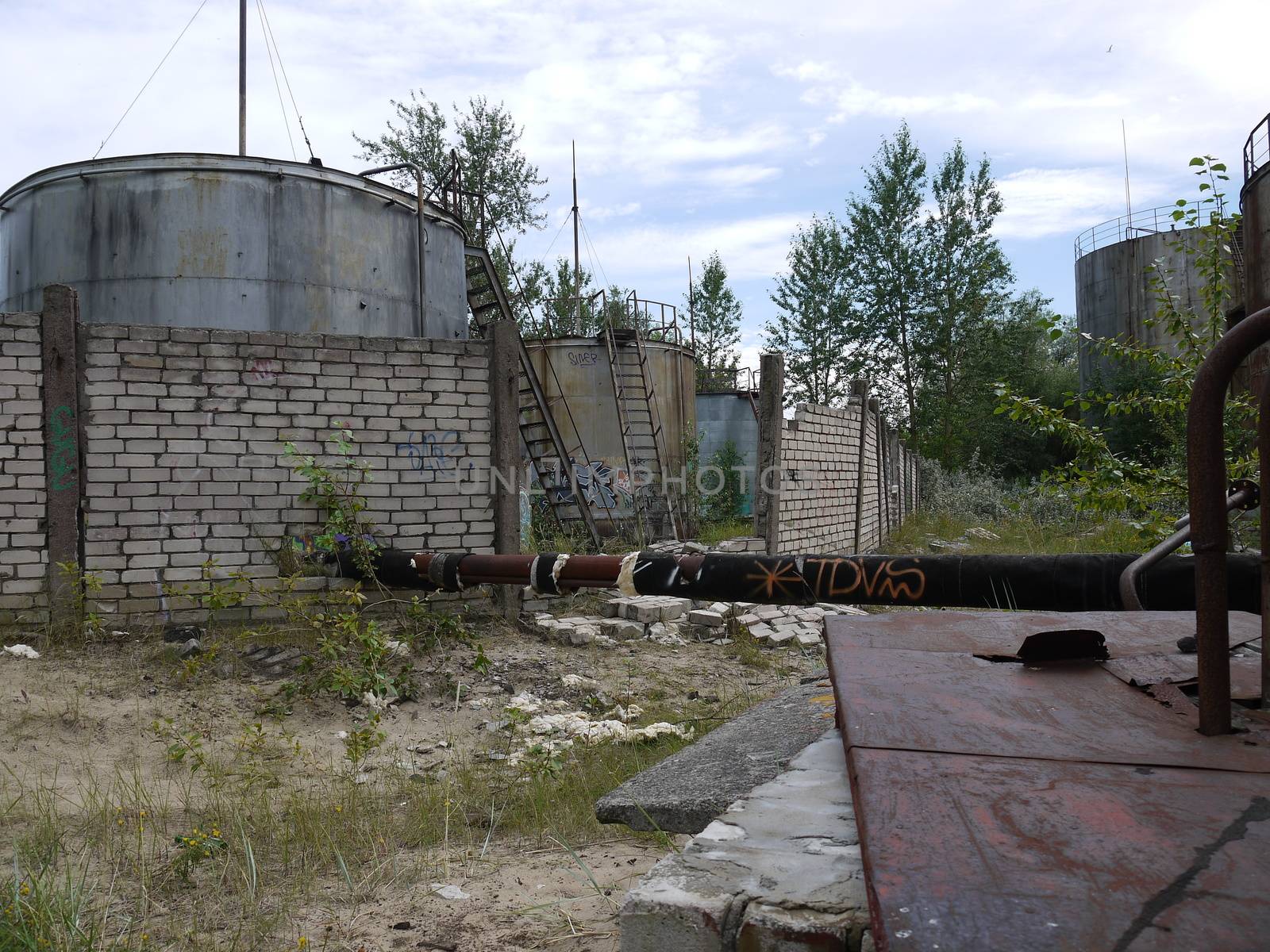 Old military base of Soviet army in Latvia