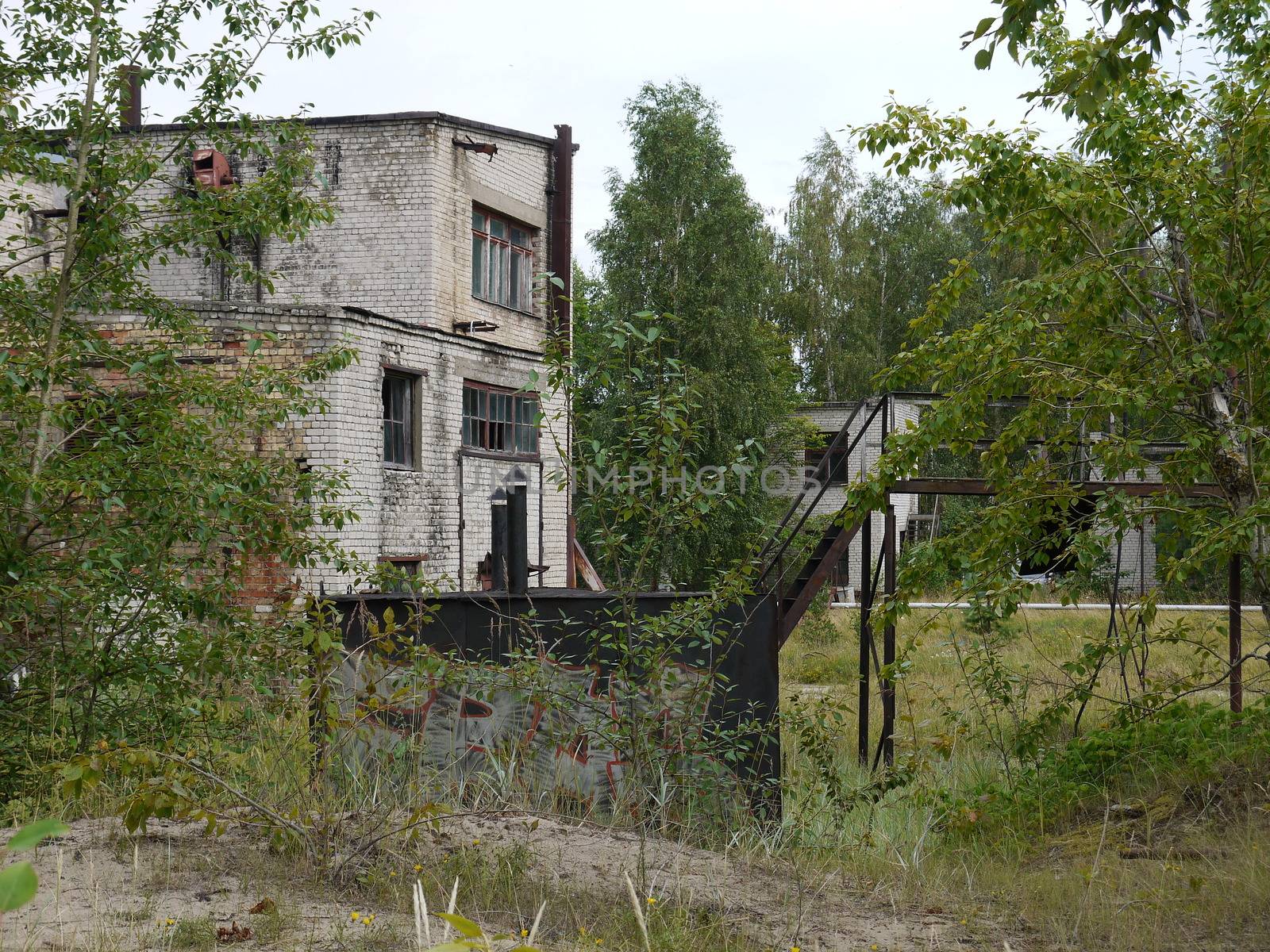 Old military base of Soviet army in Latvia