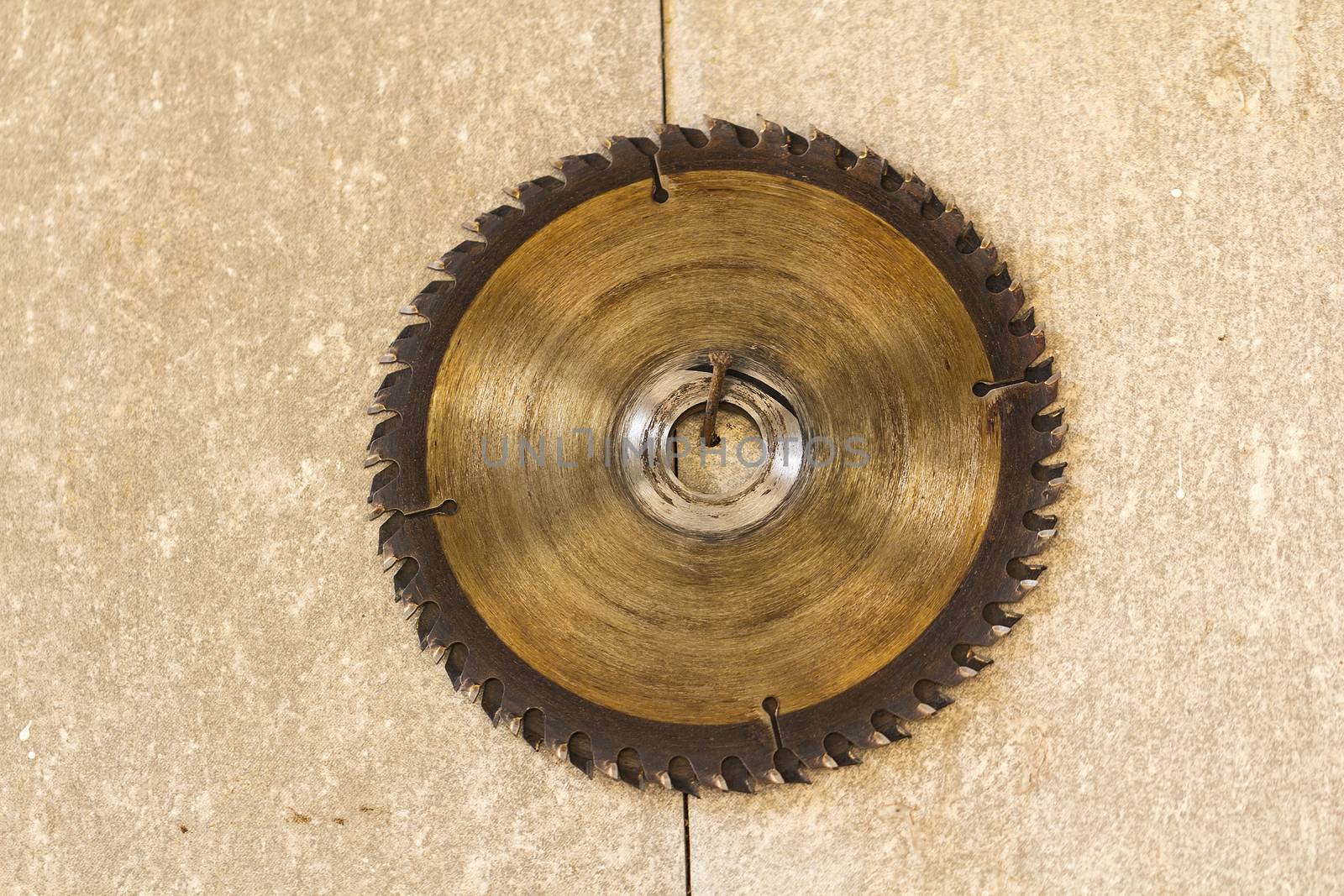 Old circular saw blade for wood work 