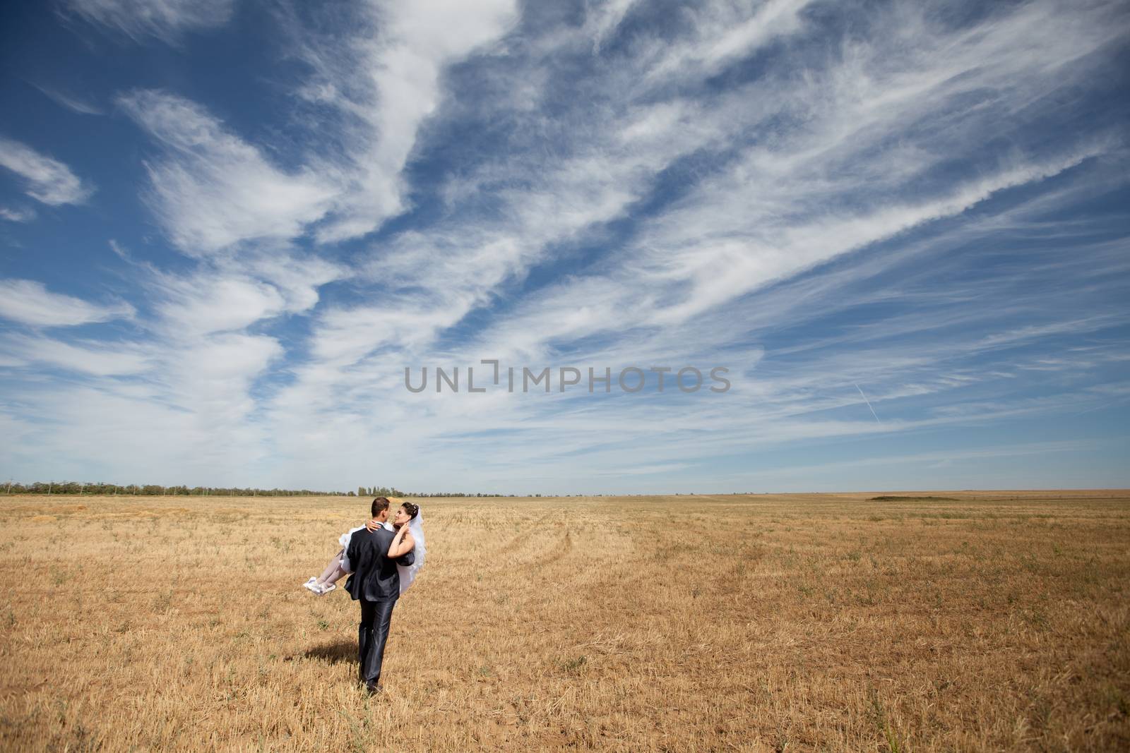 couple on the field