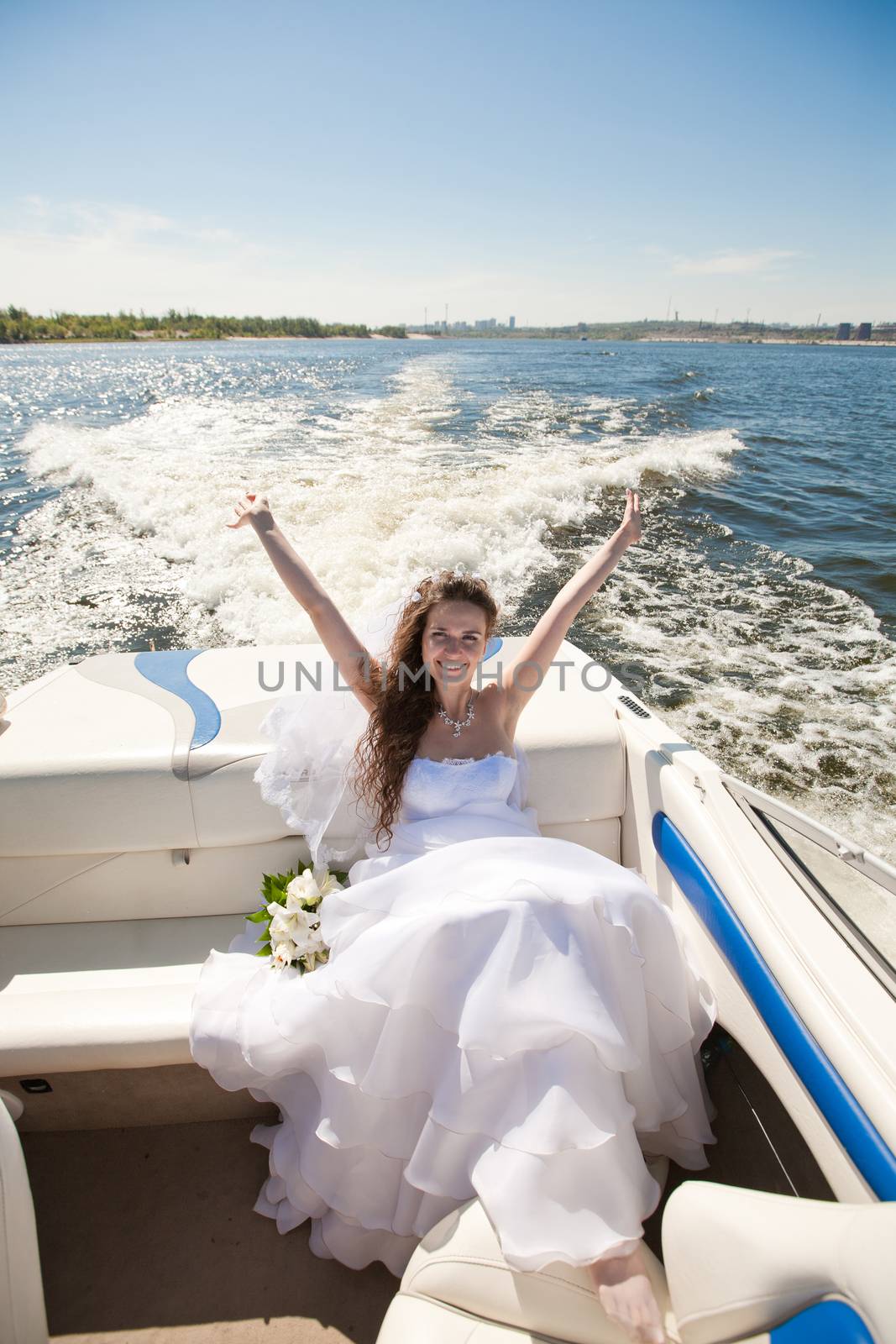 bride on the boat by vsurkov