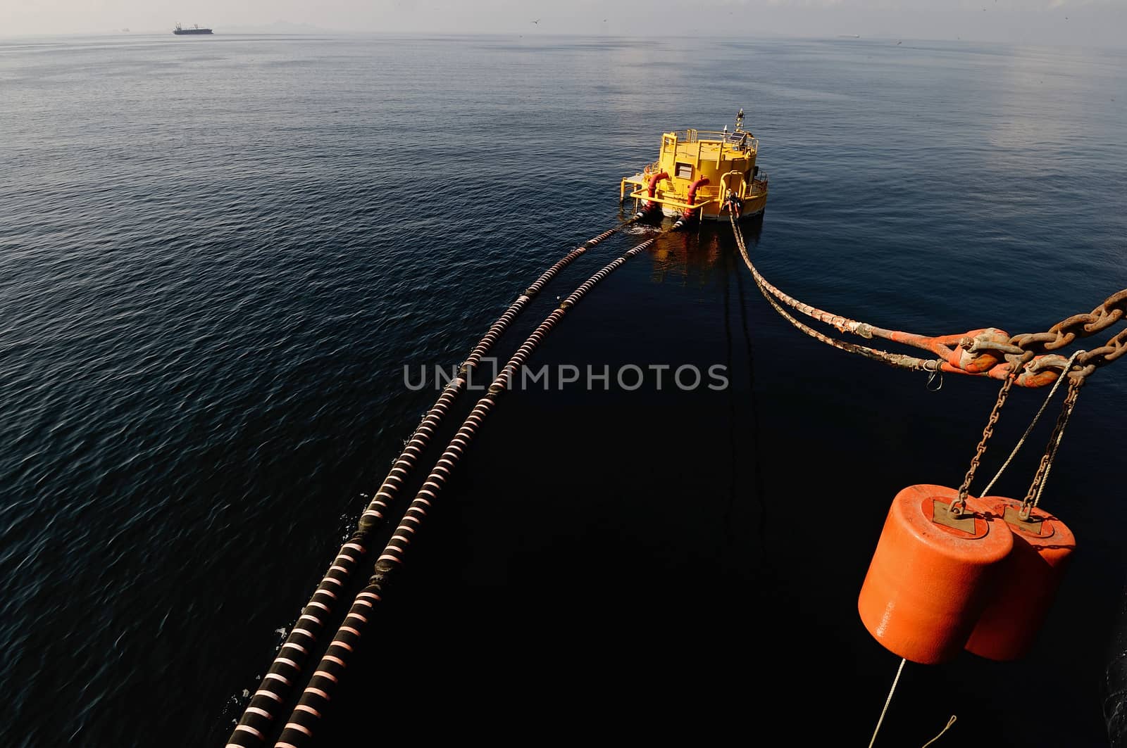 oil-carrier in port for loading