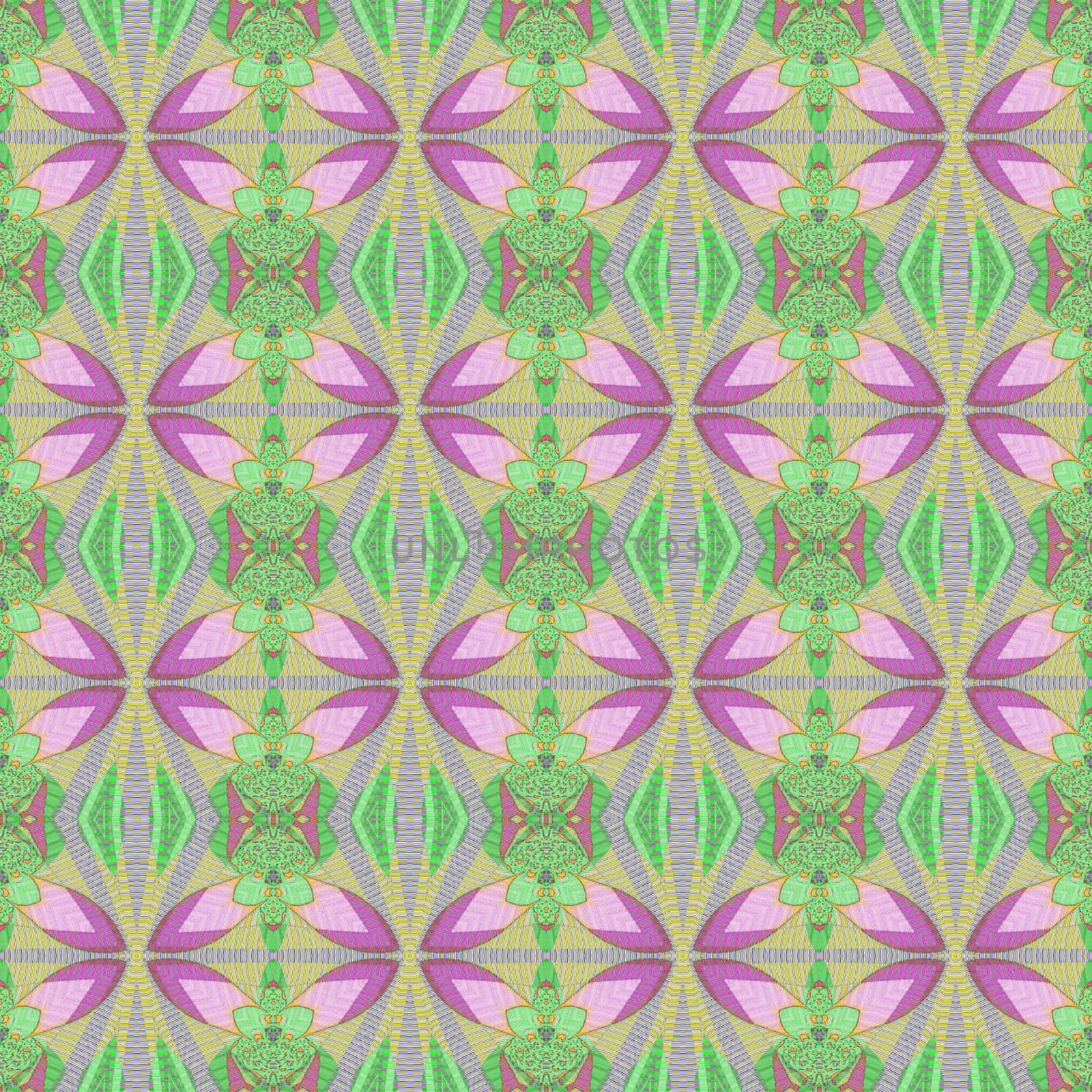 Digital computer graphic - seamless decorative pattern in a gentle colors for design.