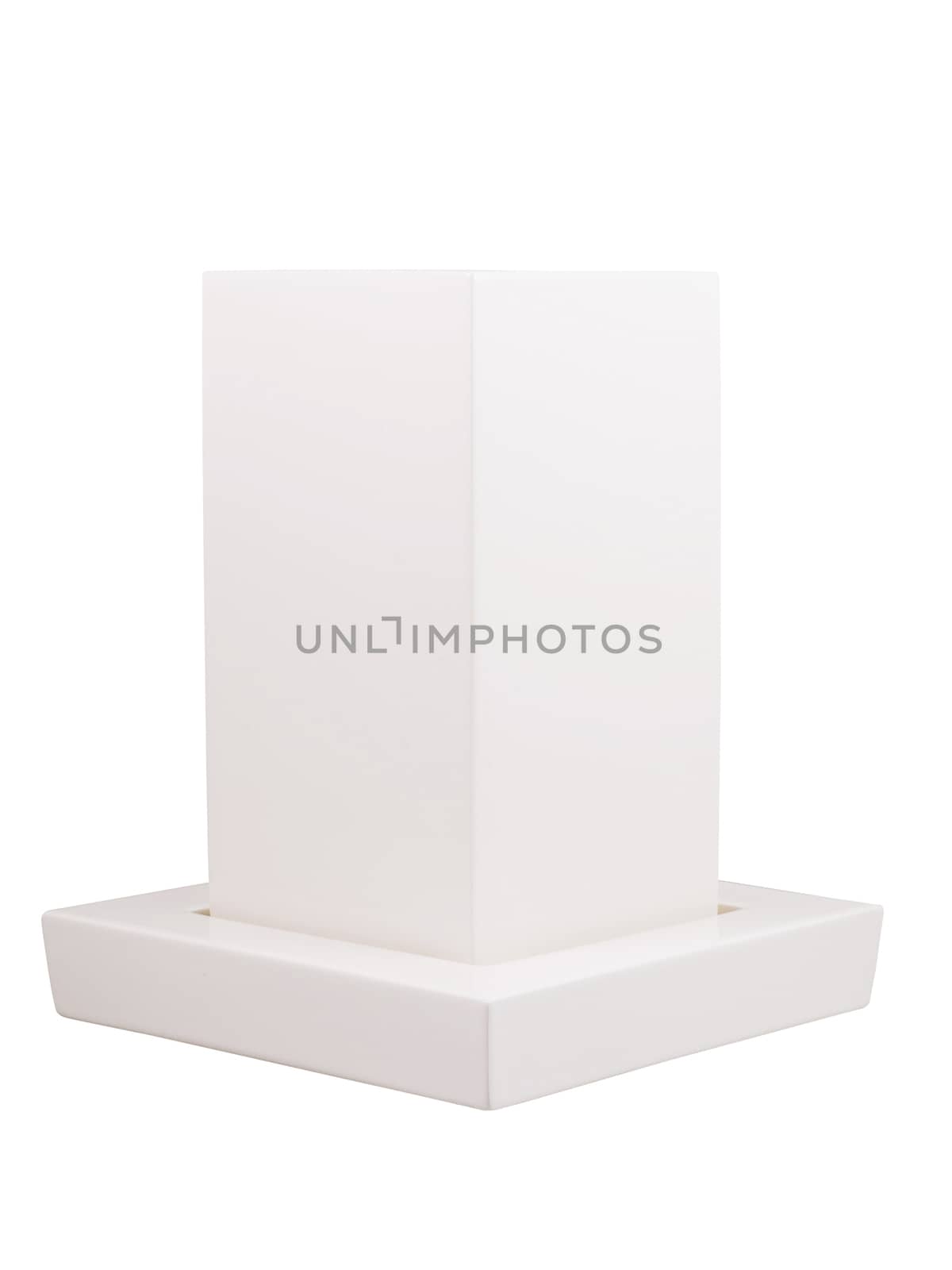 White vase isolated by NuwatPhoto