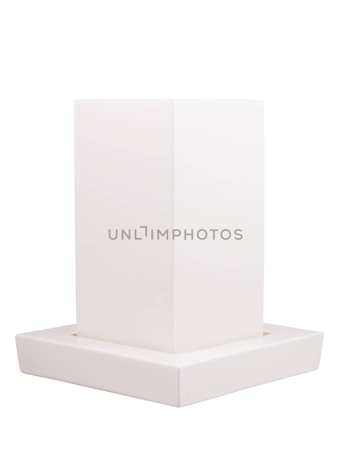 White vase isolated on white ,clipping path