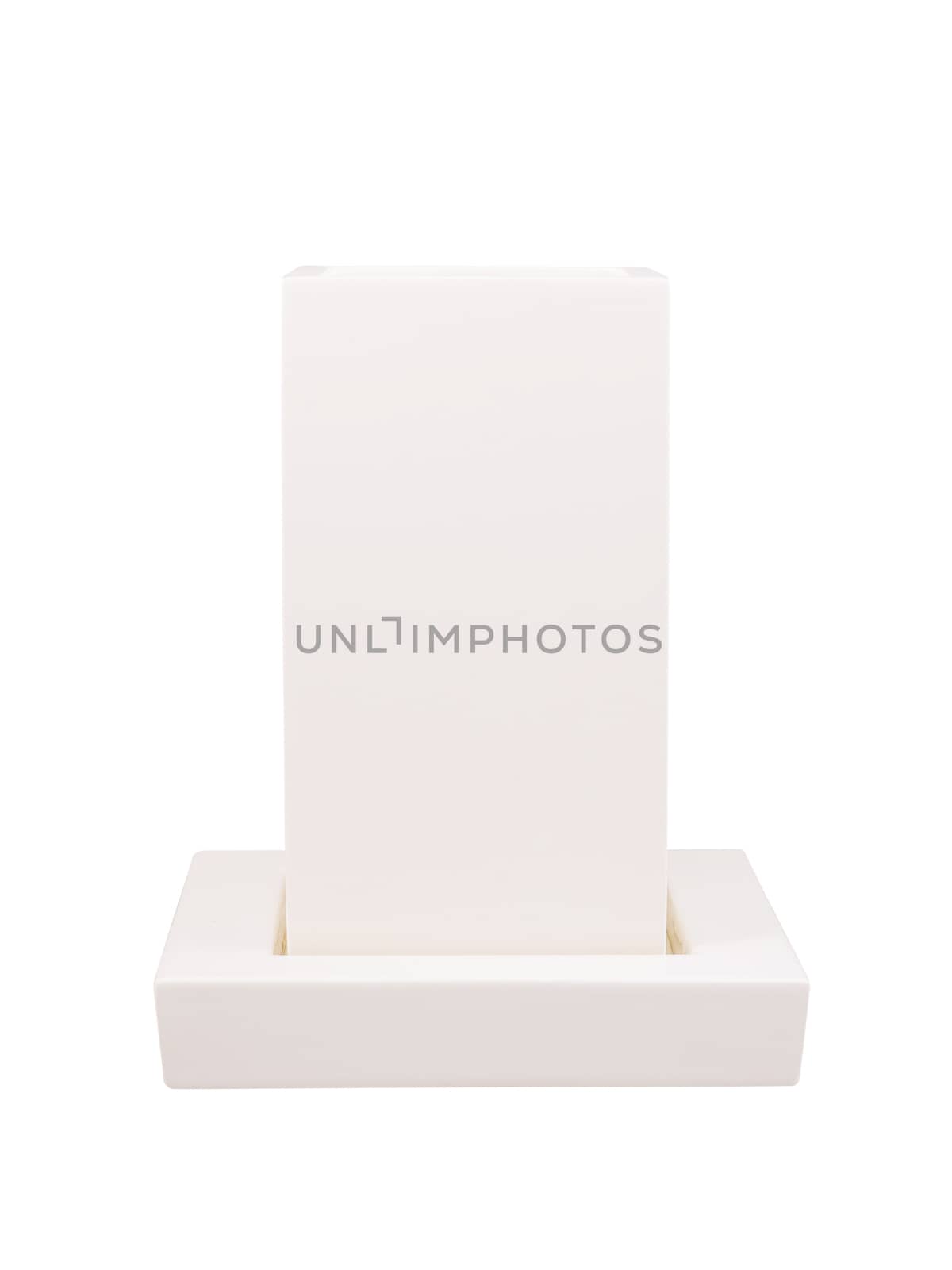 White vase isolated on white ,clipping path