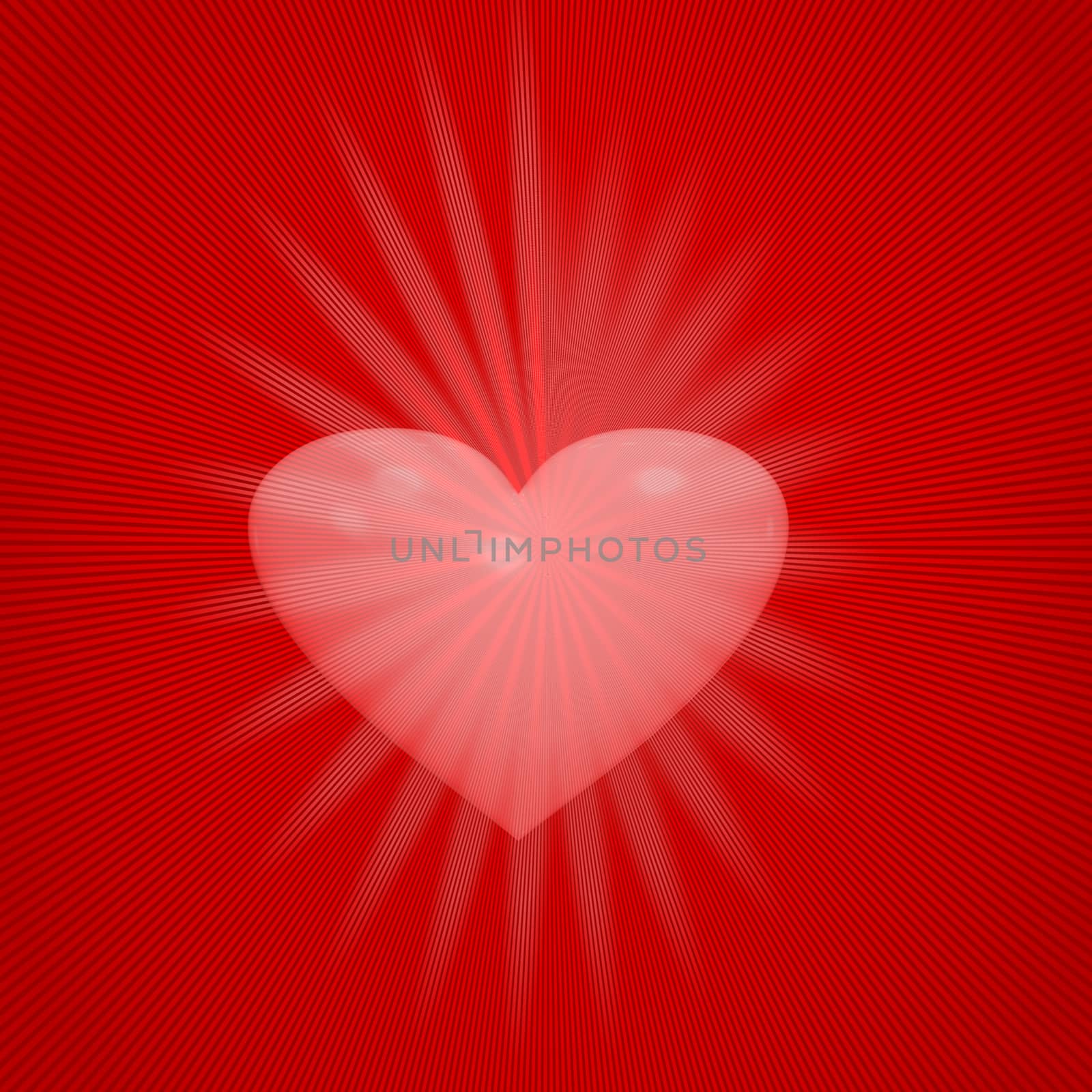 Three dimensional generate valentine's day strip background.