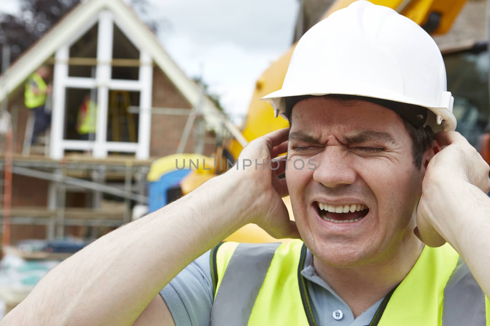 Construction Suffering From Noise Pollution On Building Site by HighwayStarz