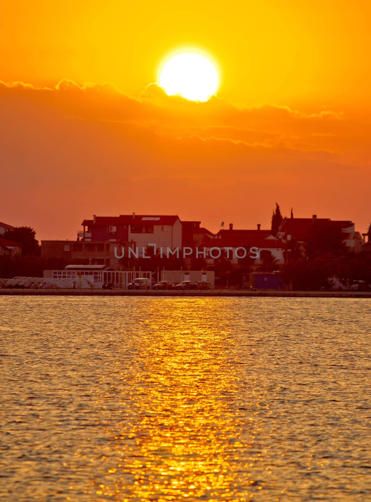 Bibinje village in Dalmatia golden sunset by xbrchx