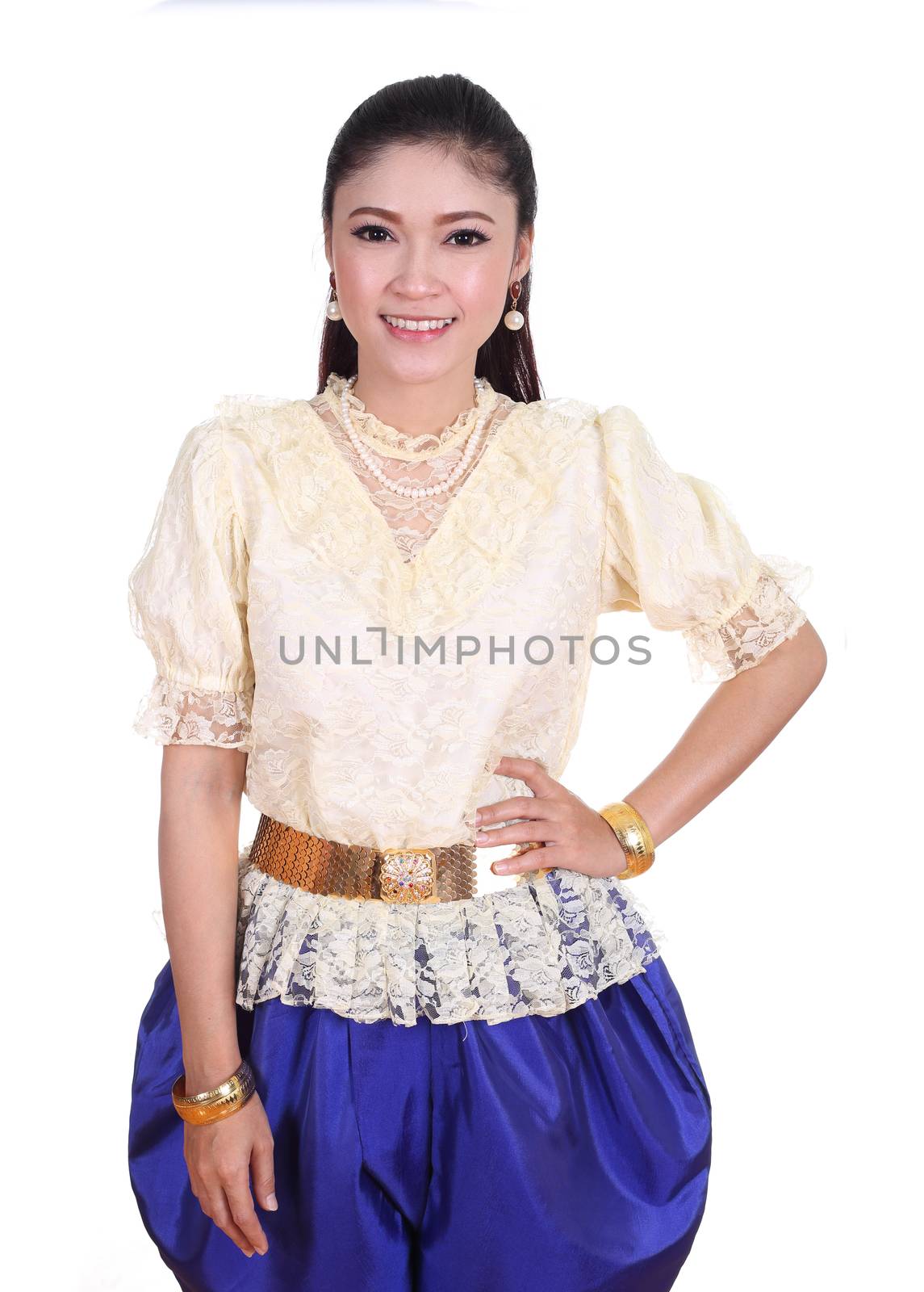 woman wearing typical thai dress by geargodz