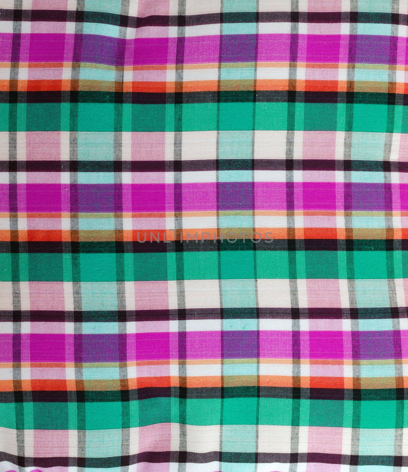 Closeup texture of Fabric, Thai style loincloth 