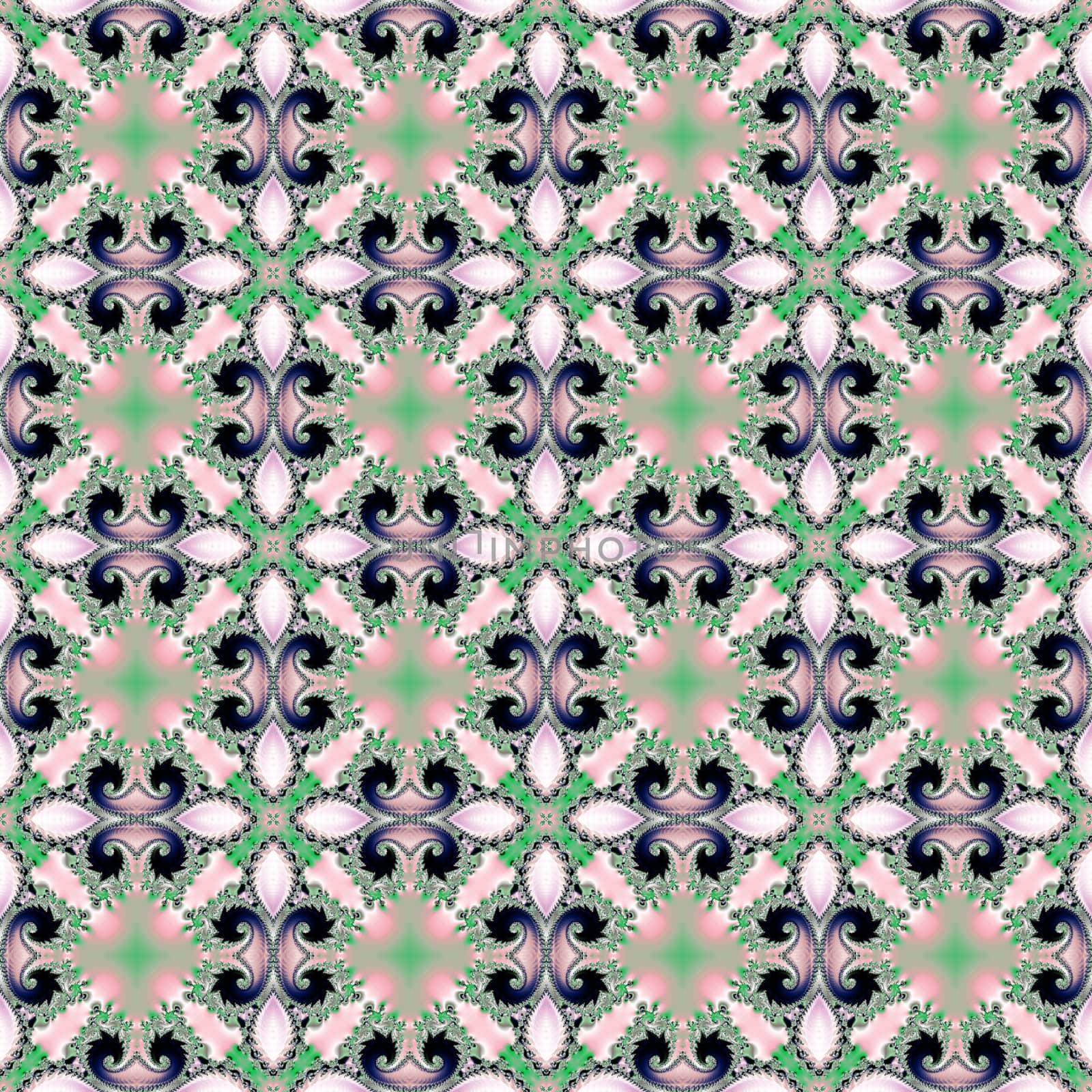 Digital computer graphic - seamless decorative ornament for design.