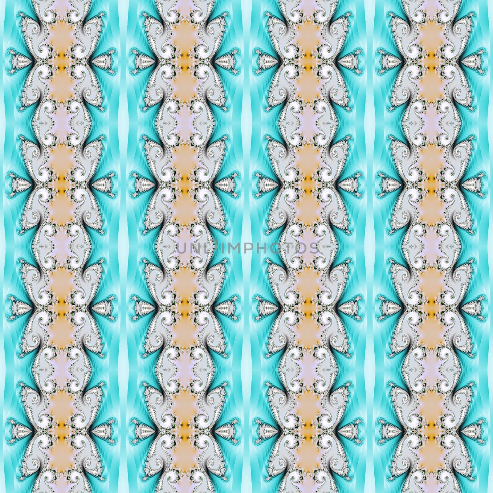 Digital computer graphic - seamless decorative ornament in a gentle colors for design.