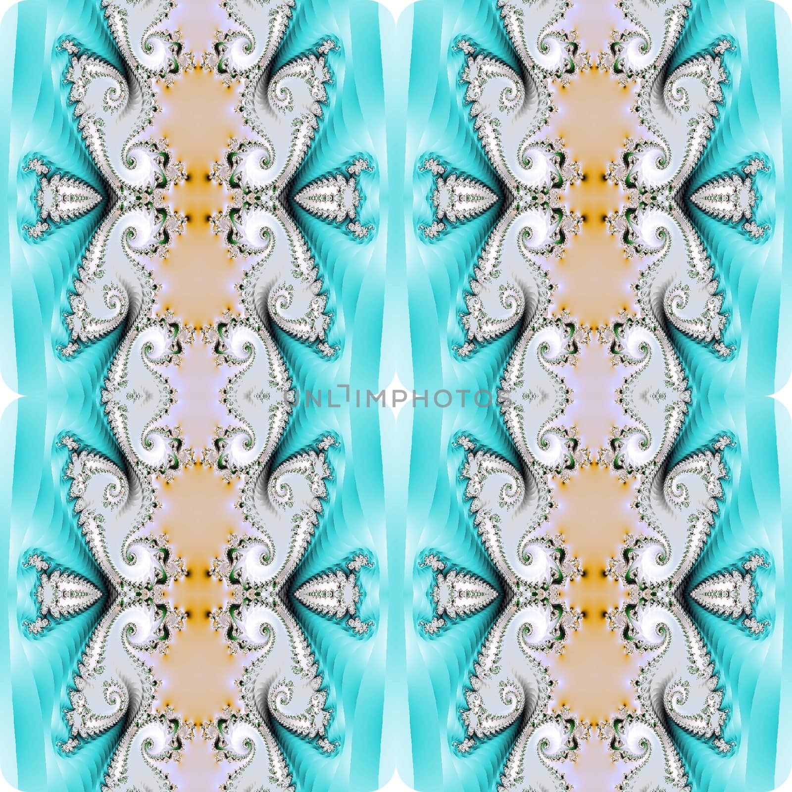Digital computer graphic - seamless decorative ornament in a gentle colors for design.