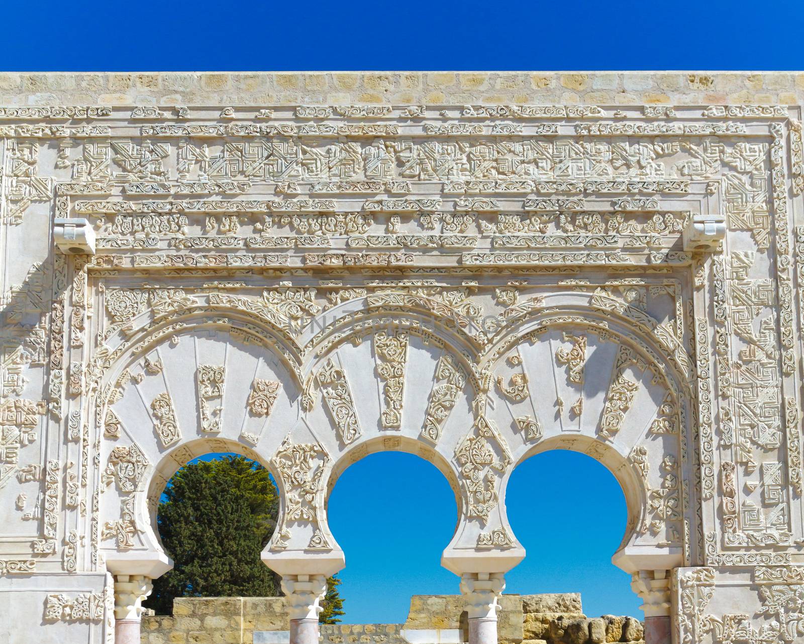 Entrance of Yafar's house, in archeological set of Madinat al-Zahra, Cordoba, Spain