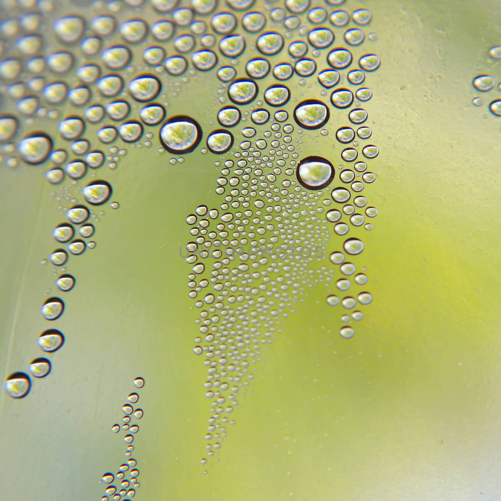 Drops of water on the crooked glass by sergpet