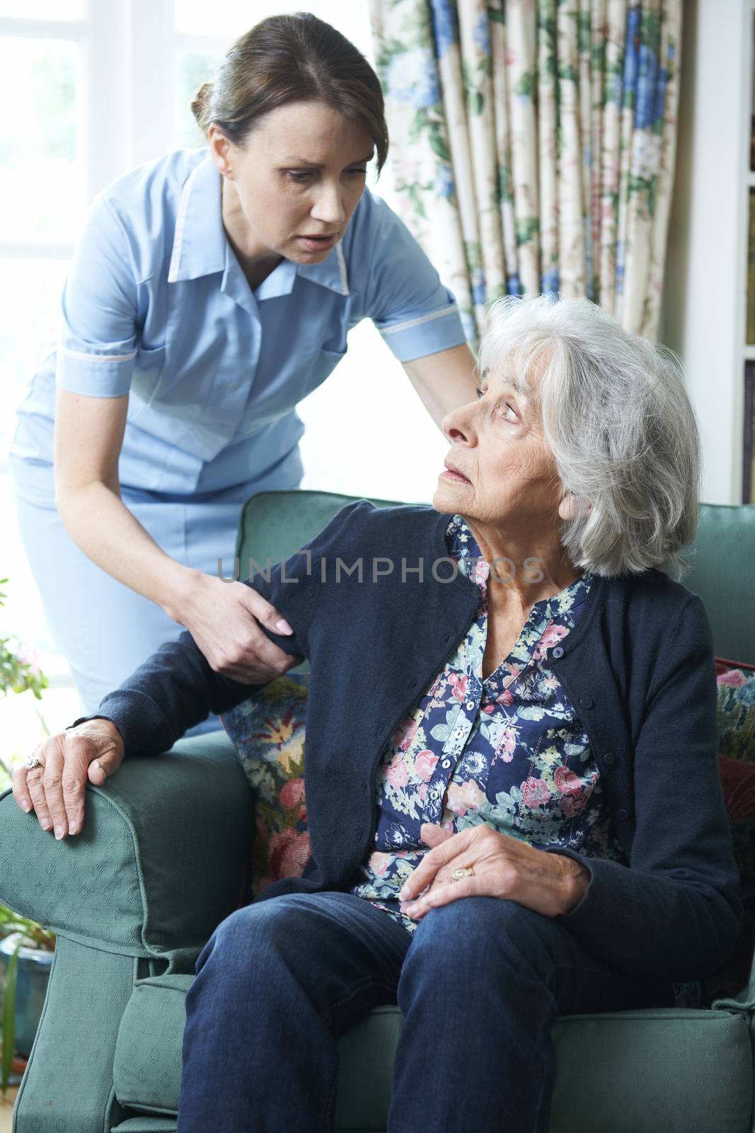 Care Worker Mistreating Senior Woman by HighwayStarz
