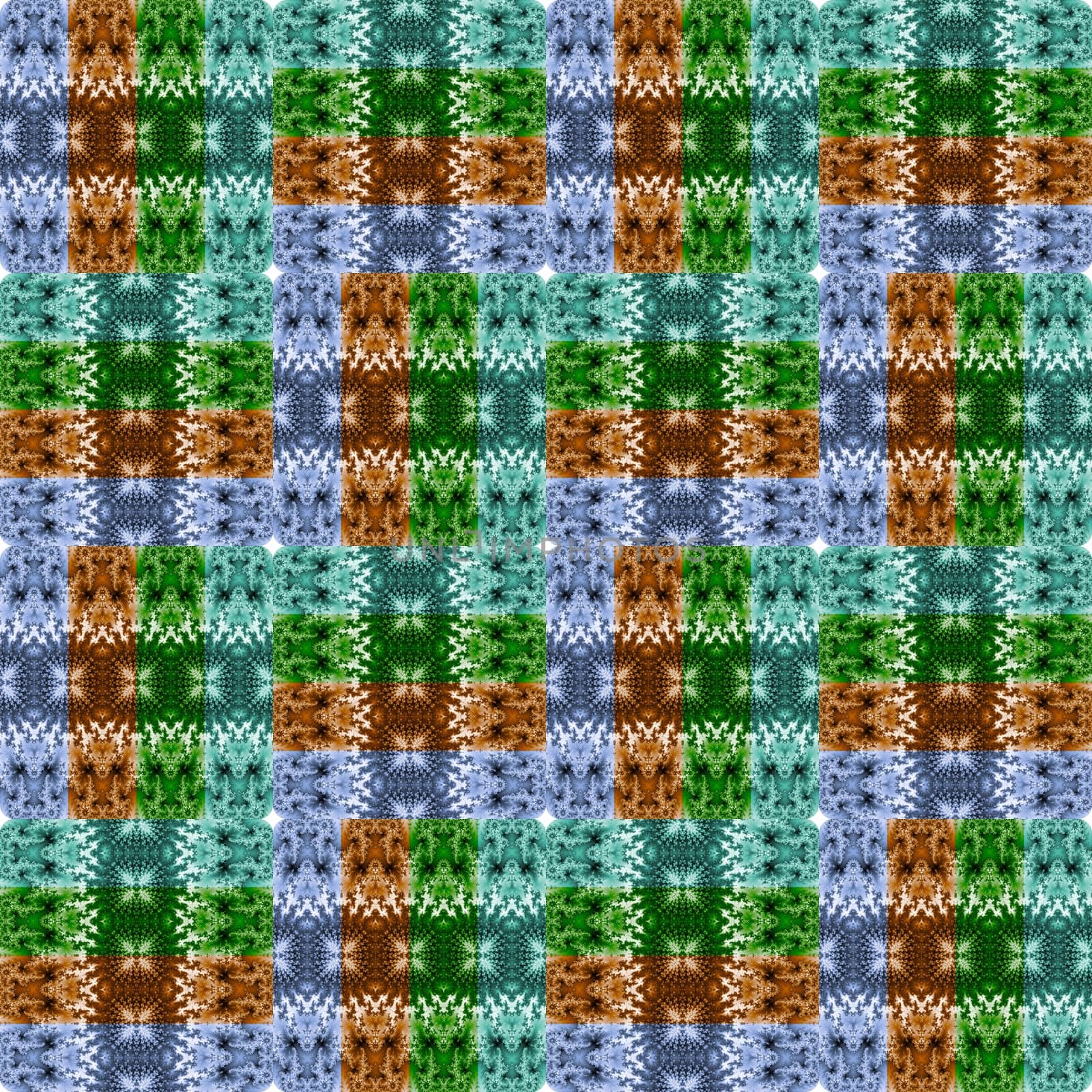 Digital computer graphic - decorative seamless ornament for design.
