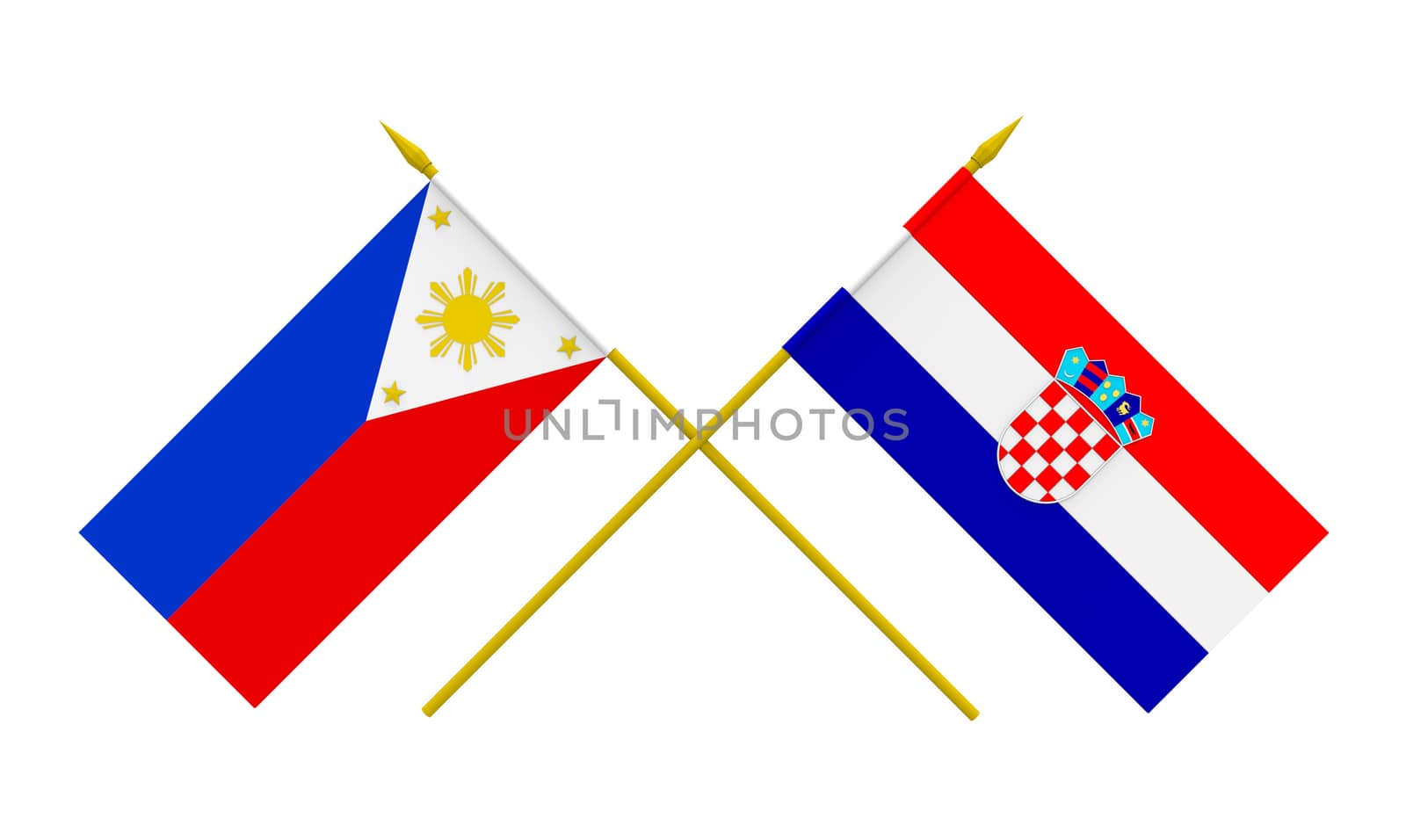 Flags, Croatia and Philippines by Boris15