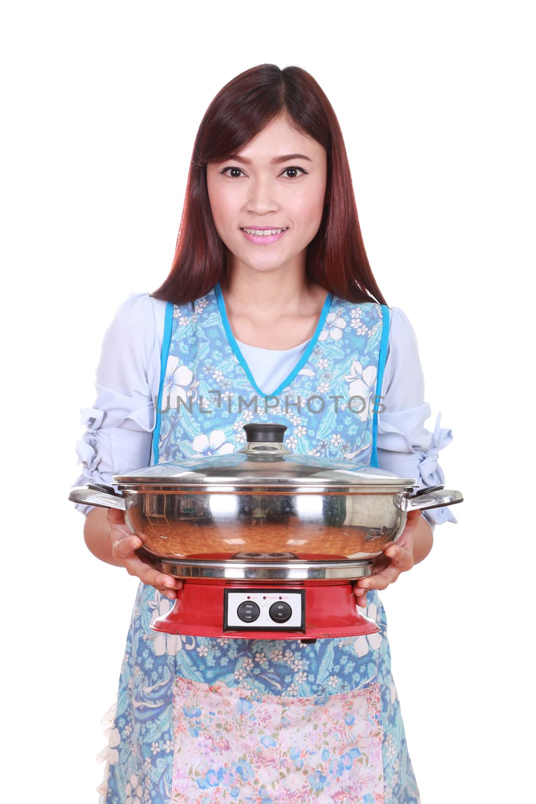 housewife with suki pot by geargodz