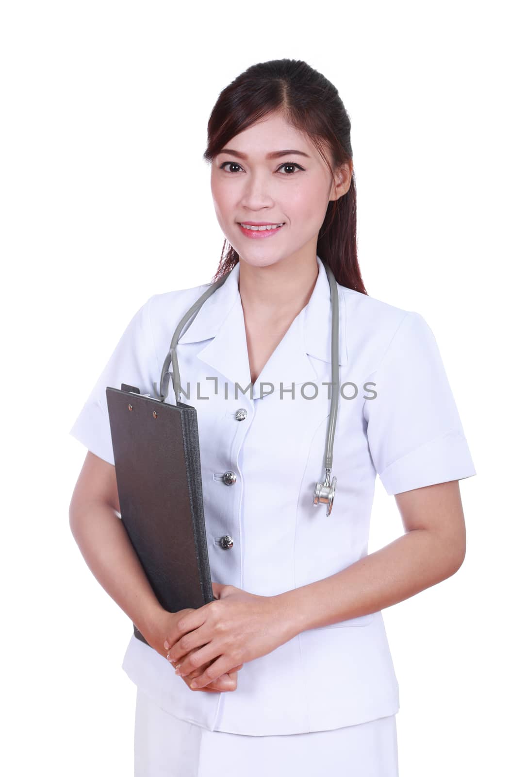 Nurse hold clipboard by geargodz