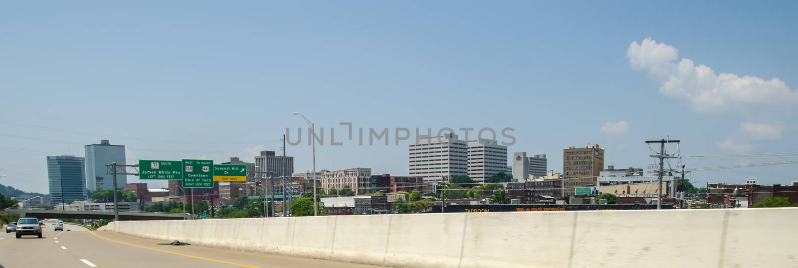 Views of Knoxville Tennessee downtown on sunny day by digidreamgrafix