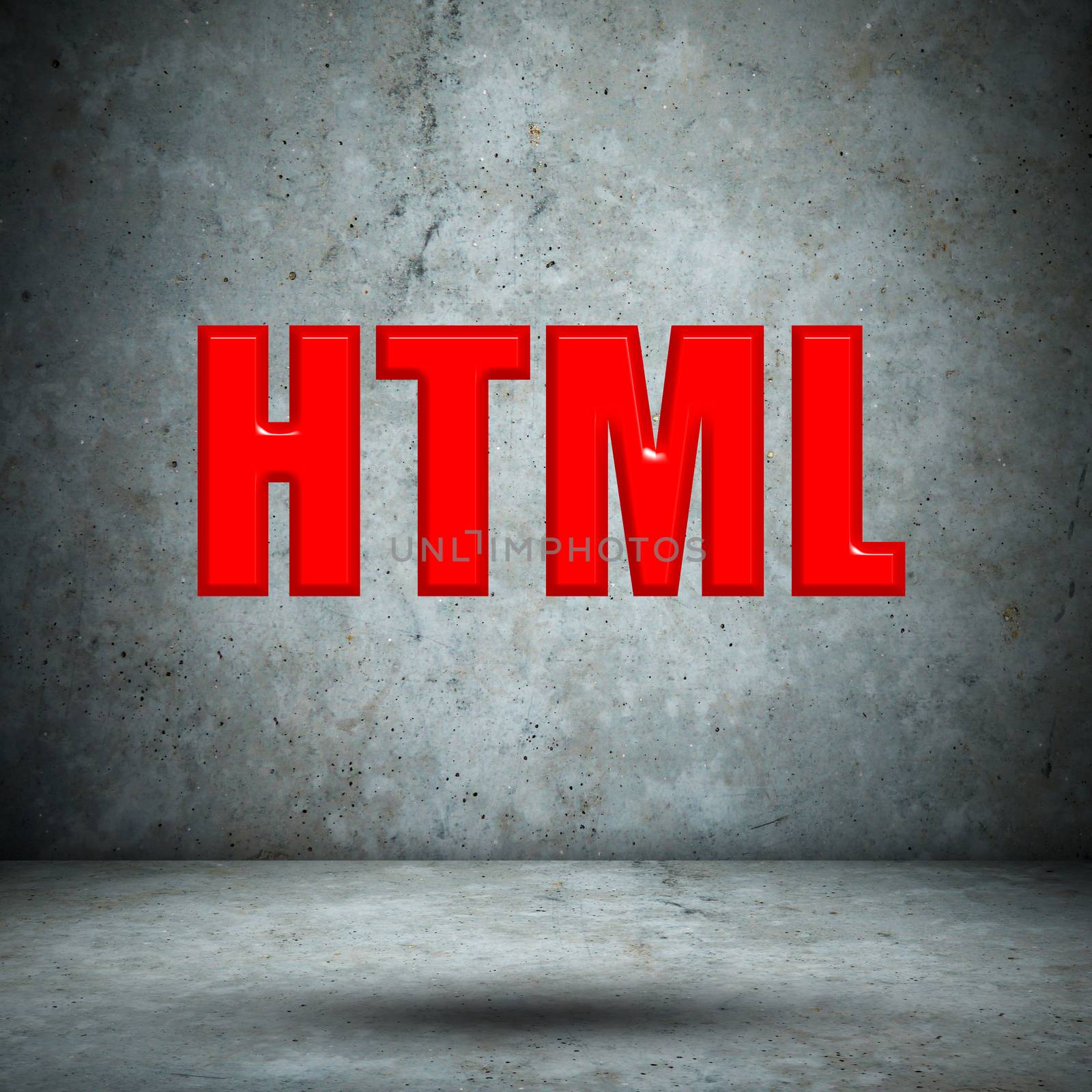 HTML concrete wall
