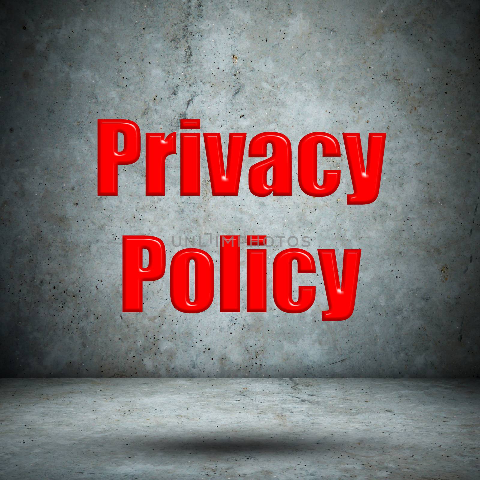 Privacy Policy concrete wall