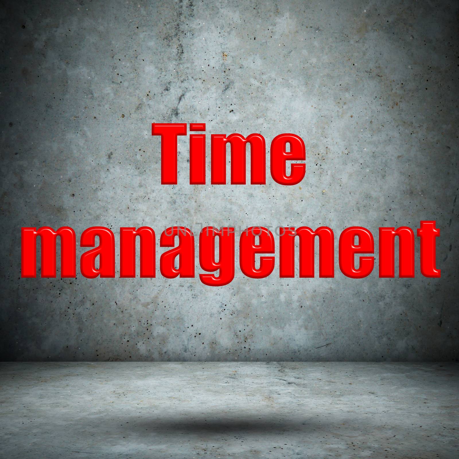 Time management concrete wall by tuk69tuk