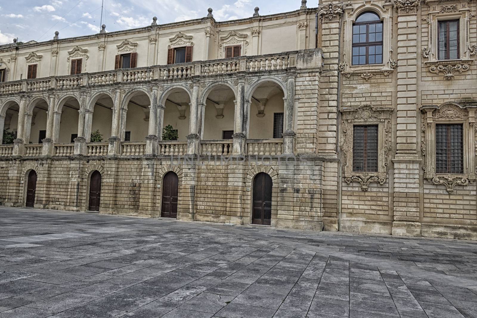 Metropolitan Cathedral of Santa Maria Assunta in the old town of Lecce in the southern Italy (17th century)