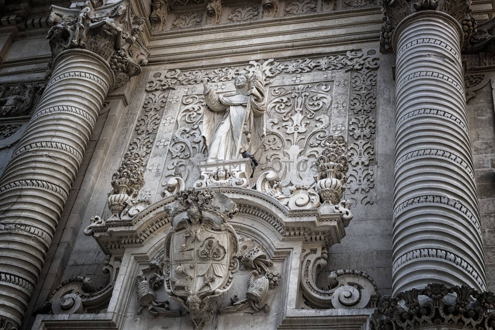 Church of St. John The Baptist in Lecce in the old town of Lecce in the southern Italy (17th century)