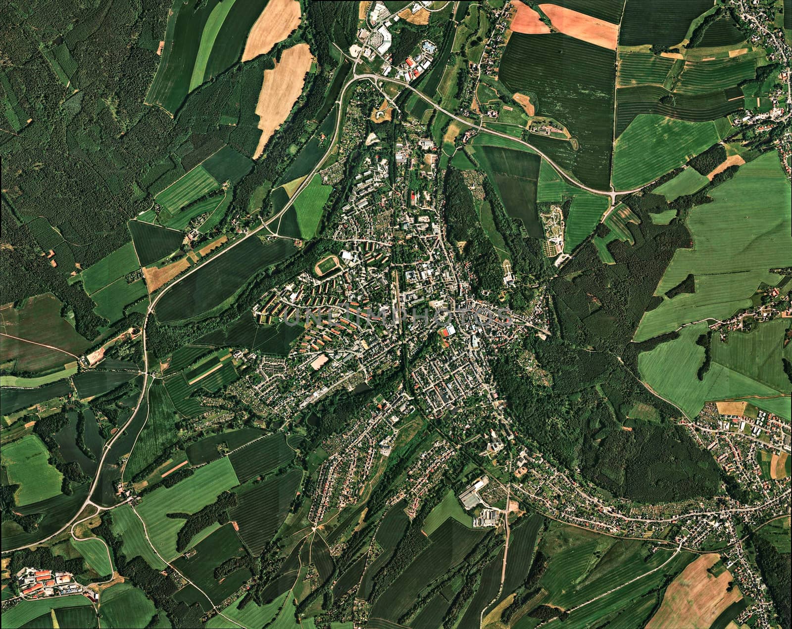 Liechtenstein aerial view