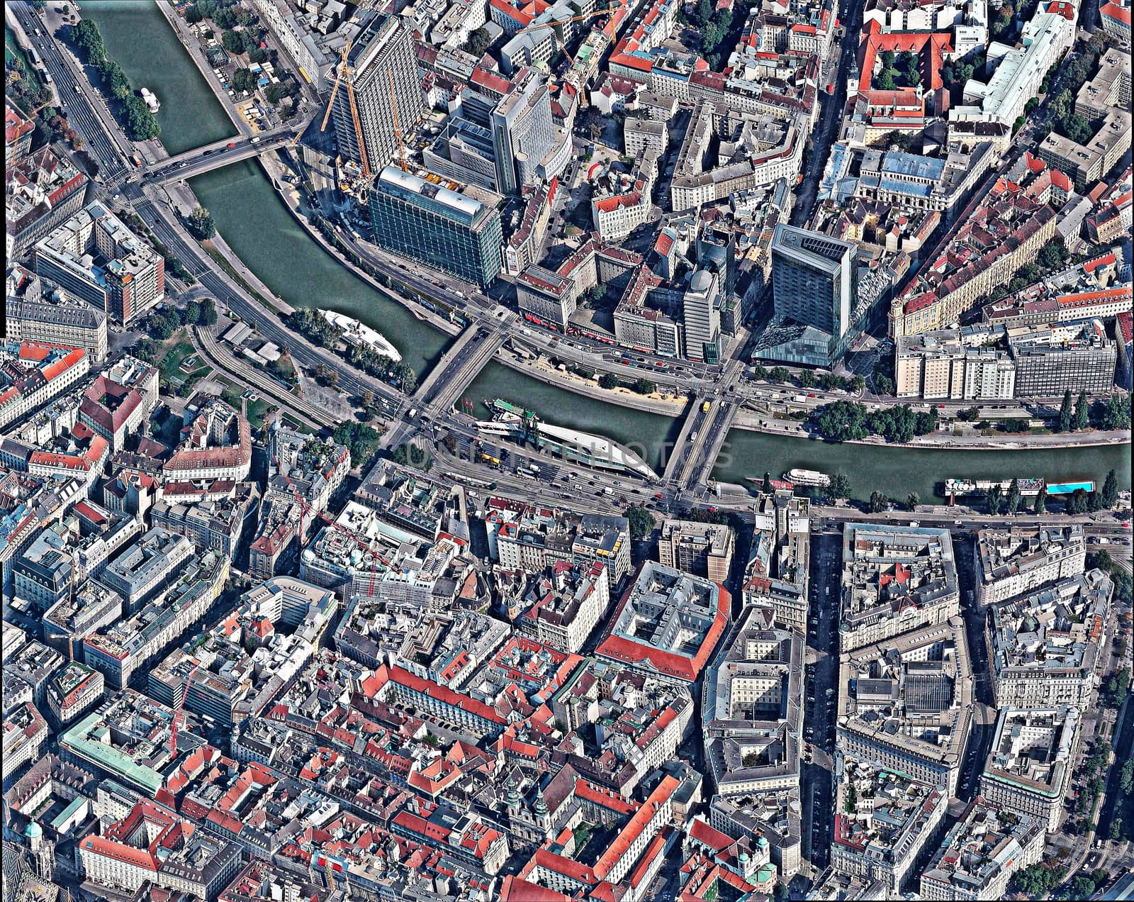 Viena Austria aerial view