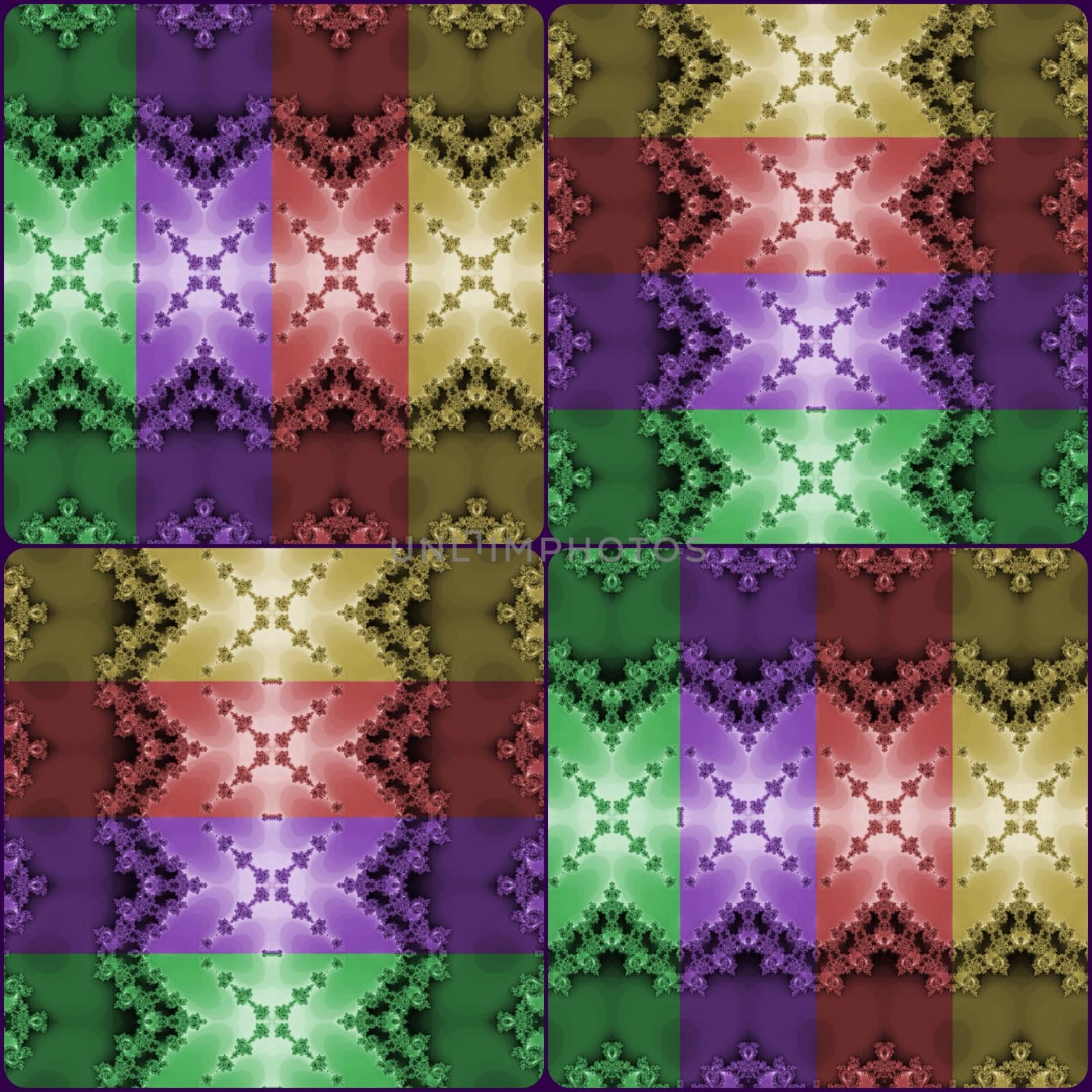 Digital computer graphic - decorative seamless ornament for design