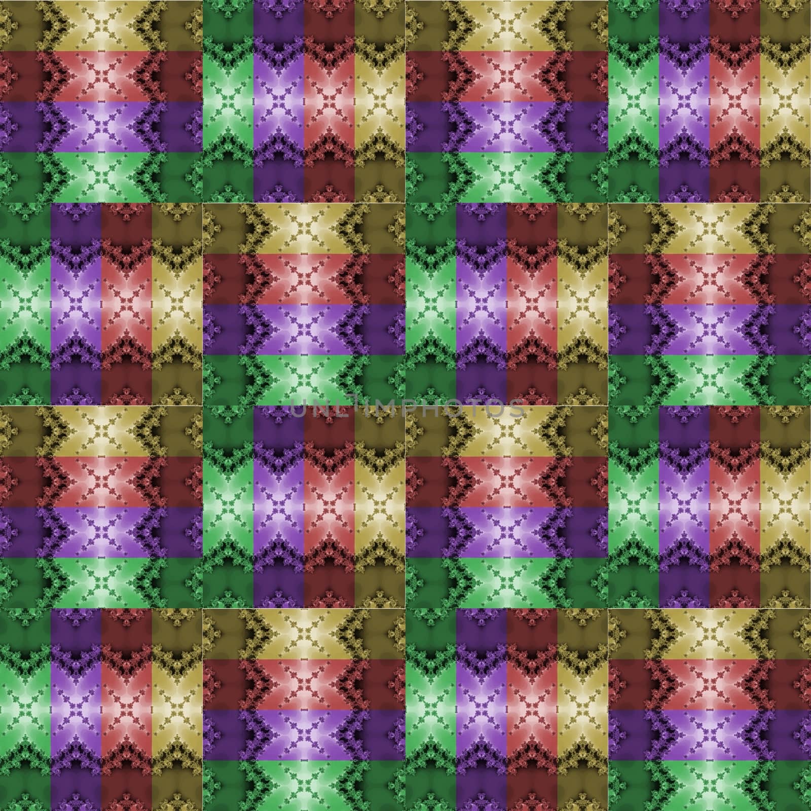 Digital computer graphic - decorative seamless ornament with weaving for design