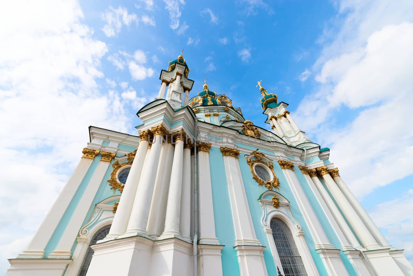 Saint Andrew orthodox church in Kyiv, Ukraine. by iryna_rasko