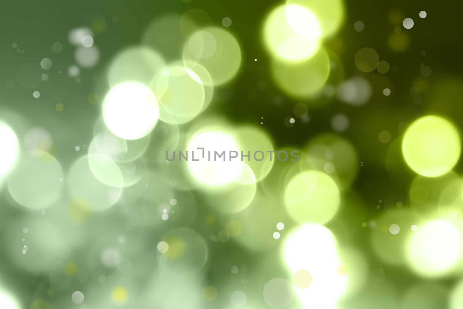 Circles on green tone background