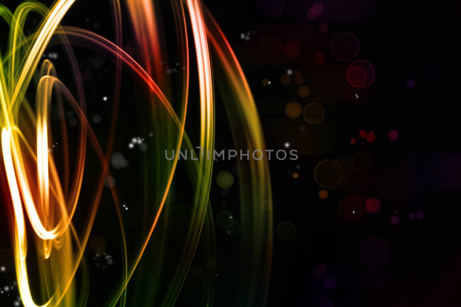 Swirly lines bright abstract background