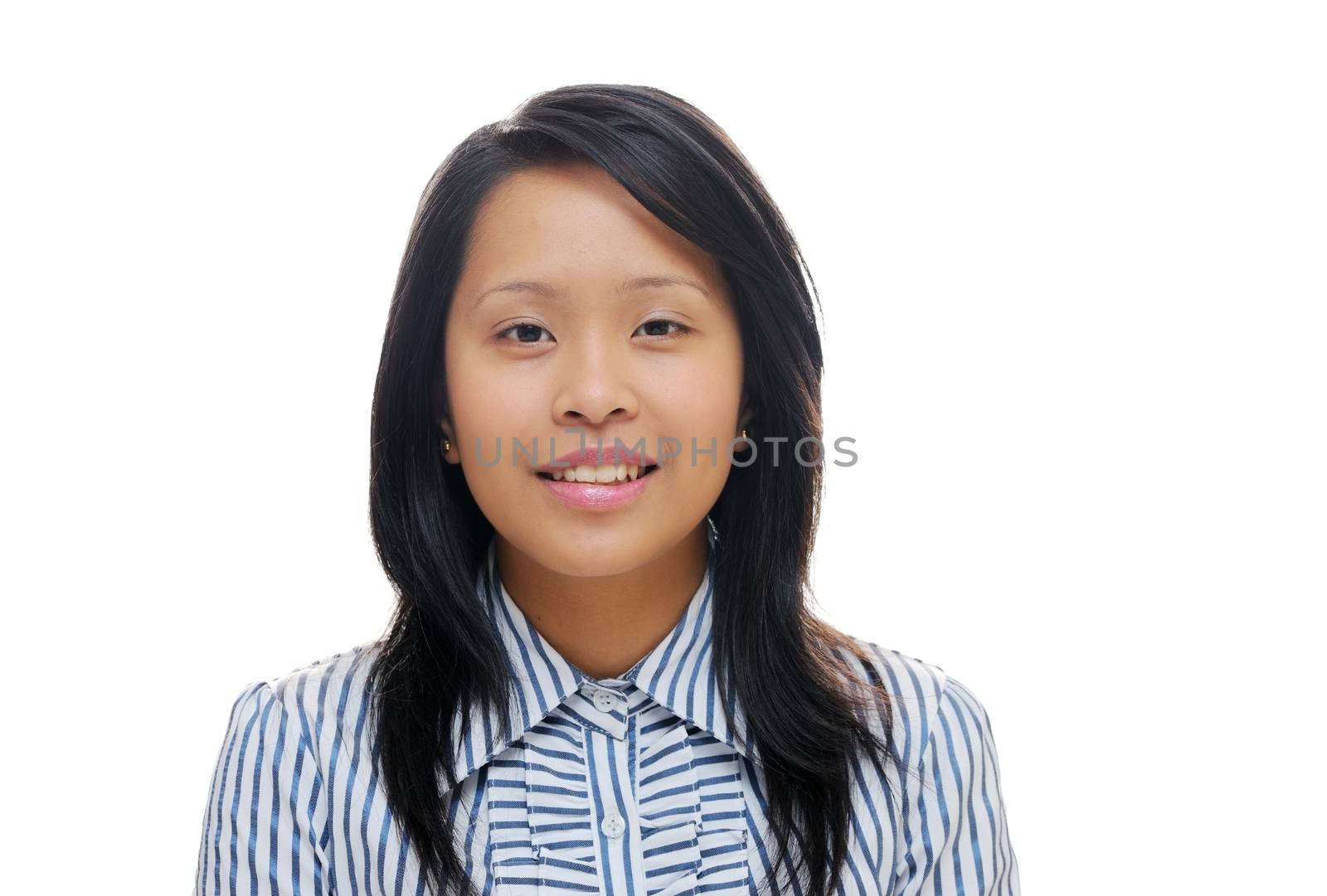 Young asian lady wearing a shirt